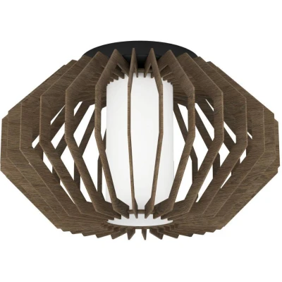 Afbeelding van EGLO Rusticaria Plafondlamp E27 Ã ̃ 45 cm Zwart/Bruin/Wit