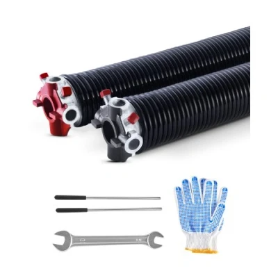 Afbeelding van VEVOR Torsieveren voor Garagedeuren Paar Φ5.94xΦ50.8x711mm met Wikkelstaven