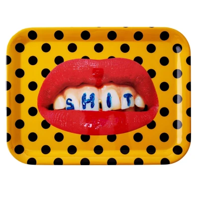 Afbeelding van Seletti Toiletpaper dienblad Shit