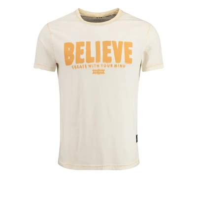 Afbeelding van Key Largo Create Round Tshirt print, Heren, Maat: Small, Bleached sand