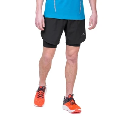 Afbeelding van Ronhill Heren hardlopen, Tech 7&quot; Twin Short Shorts