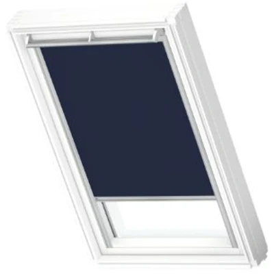 Afbeelding van VELUX Origineel Verduisterend Rolgordijn (DKL) Wit Kozijn, SK06, Donkerblauw
