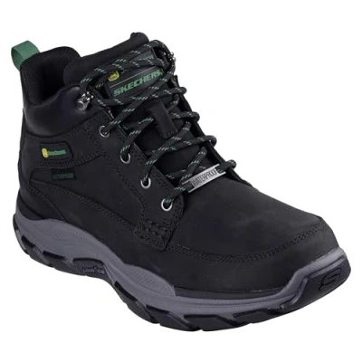 Afbeelding van Skechers Respected Landin Heren Veterschoenen Zwart