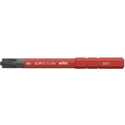 Afbeelding van Wiha Bit slimBit electric PlusMin/Phillips (34588) SL/PH2 x 75 mm
