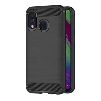 Afbeelding van AICEK Beschermhoes compatibel met Samsung Galaxy A40, siliconen, zwart