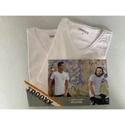 Afbeelding van Trooxx T shirt 2 Pack V Neck White S
