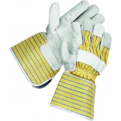 Afbeelding van Cerva CROW LONG handschoen comb 10 cm cuff 01010126 12 stuks Grijs/Geel