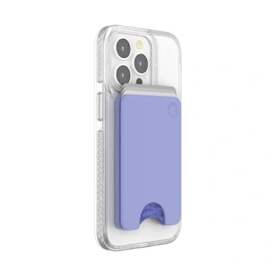 Afbeelding van PopSockets: PopWallet voor MagSafe Officiële Verwisselbare Portemonnee Smartphones en Hoesjes Deep Periwinkle