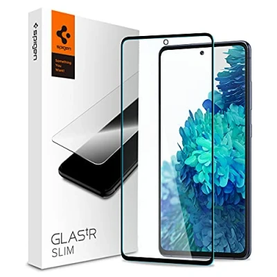 Afbeelding van Spigen Screenprotector compatibel met Galaxy S20 FE, Volledige dekking, Case friendly, 9H gehard glas