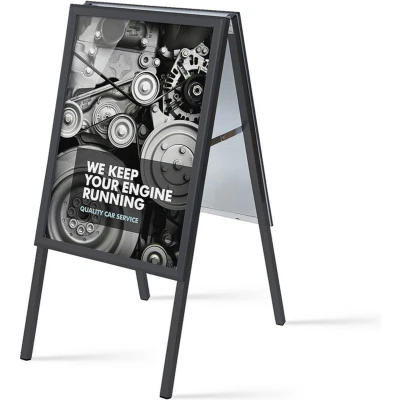 Afbeelding van A Bord 32 mm Rechte Hoeken Zwart 50 x 70 cm