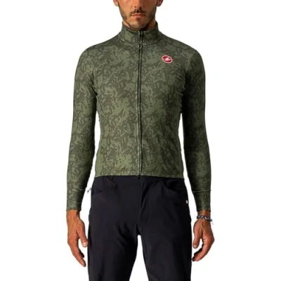 Afbeelding van CASTELLI Heren Unlimited Th Jersey Sweatshirt, Military Green/Light Military, M
