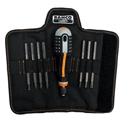 Afbeelding van Bahco Schroevendraaierset ERGO™ driecomponentengreep verwisselbare klingen gleuf Phillips TORX® 8 delig BE 8574