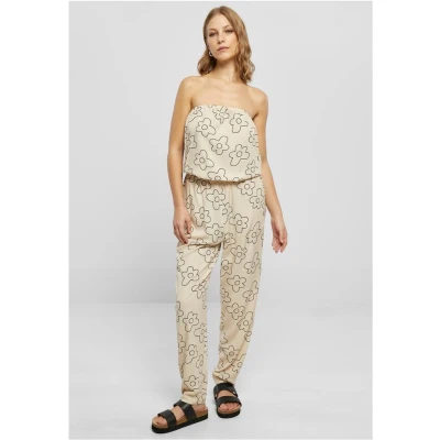 Afbeelding van Urban Classics Bandeau Jumpsuit, Dames, Maat: XL, Softseagrassflower