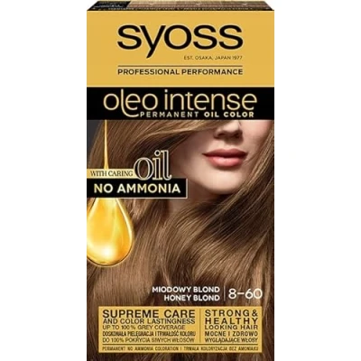 Afbeelding van Syoss Oleo Intensieve haarkleurstof met duurzame kleuring 8 60 honingblonde oliën