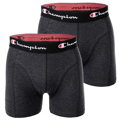 Afbeelding van Champion heren Boxerslips Core x2, Grijs (donker gemêleerd), L