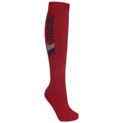 Afbeelding van Trespass Tech, rood, 9/12, skisokken voor dames en heren, uniseks, 27 31, rood