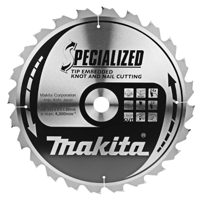 Afbeelding van Makita B 09385 Cirkelzaagblad Hout (noest/spijker) 355x30x2,2mm