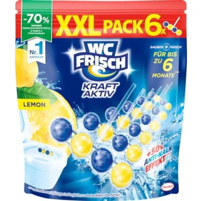 Afbeelding van WC FRISCH Kraft actieve geurspoeler Lemon 6x50g