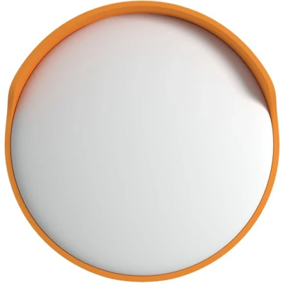 Afbeelding van vidaXL Verkeersspiegel voor buiten convex Ø30 cm polycarbonaat oranje