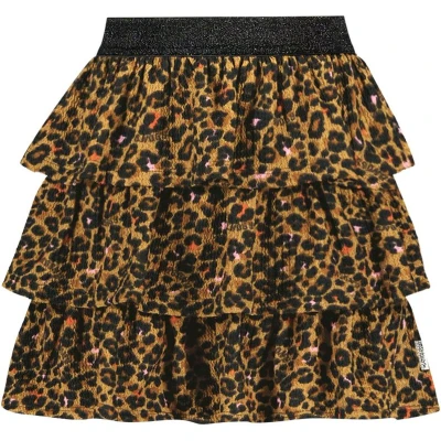 Afbeelding van Kinder Ruby Rok Panter Leopard pop Maat 104.0 B.Nosy
