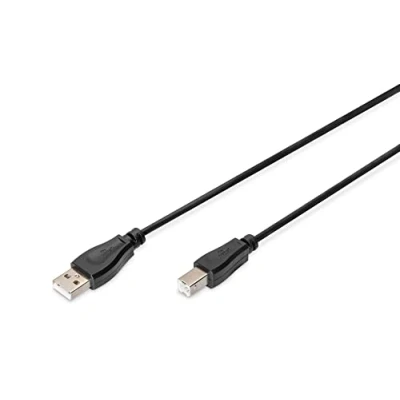 Afbeelding van Digitus USB kabel 2.0 A stekker, B stekker 1.80 m Zwart AK 300102 018 S