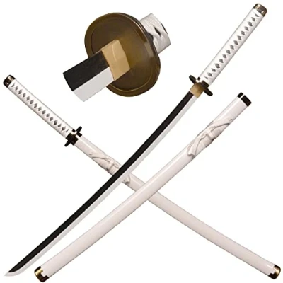 Afbeelding van LQZJG Anime Bamboe Zwaard Katana Cosplay，Roronoa Zoro Wado Ichimonji，103 cm/40 inch