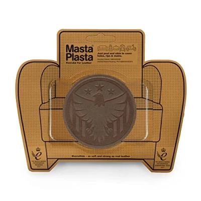 Afbeelding van MastaPlasta Direct zelfklevende premium suède en fluwelen reparatiepatch bruine adelaar 8 cm x (3 inch 3 in). Bekleding kwaliteit patches voor banken, auto interieurs, tassen, jassen meer
