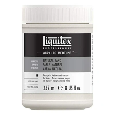 Afbeelding van Liquitex 6508 Professional zand acryl medium, fijne structuur gel die na droging op glanzend lijkt 237ml Pot