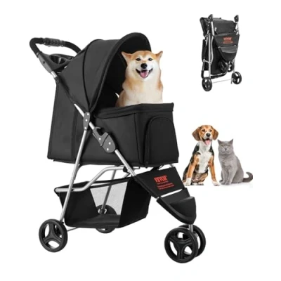 Afbeelding van VEVOR Hondenbuggy Opvouwbaar Opvouwbare buggy tot 16 kg