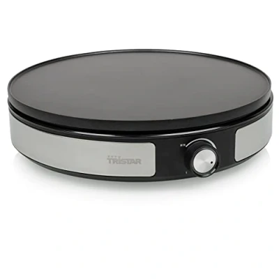 Afbeelding van Tristar Pannenkoekenmaker XXL BP 2639 2 in 1 pancake maker met omkeerbare plaat Voor pannenkoeken en mini Pancakes Regelbare thermostaat Inclusief Accessoires RVS