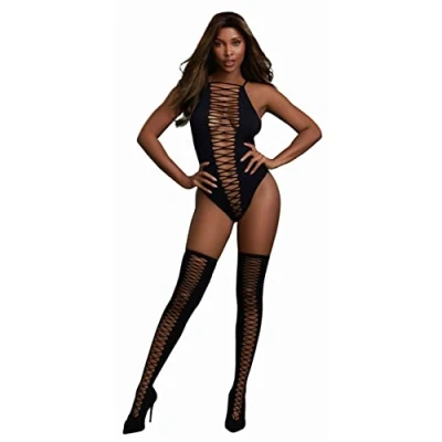 Afbeelding van Teddy and Stockings Diamond One Size Black