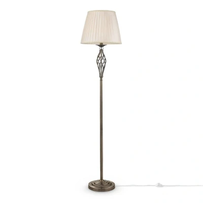 Afbeelding van Maytoni Grace vloerlamp 1 lamp messing/beige