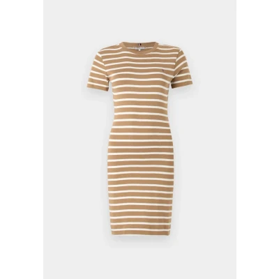 Afbeelding van Tommy Hilfiger NEW CODY SLIM Jerseyjurk, Dames, Maat: 3XL, Hickory/ecru