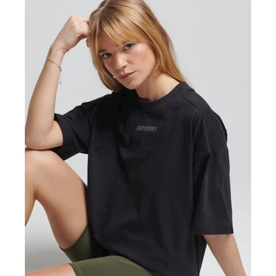 Afbeelding van Superdry Dames tshirt Code Tech Oversized T shirt met wijdvallende pasvorm