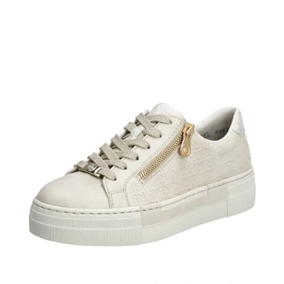 Afbeelding van Rieker N4914 Veterschoenen voor dames, wit, 38 EU, EU