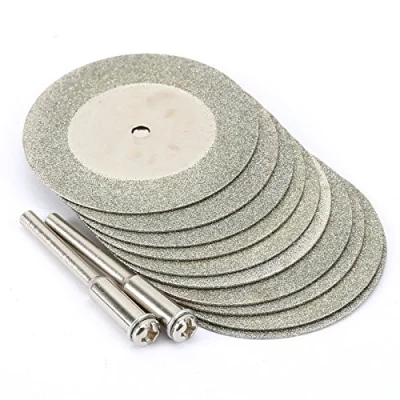 Afbeelding van 10 Stks 40mm Diamond Cutting Off Schijven Wiel Rotary Tool met 2 Doorn Prieel Set