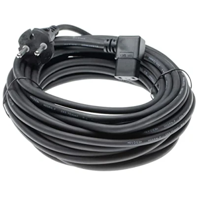 Afbeelding van vhbw Stroomkabel compatibel met Columbus ST 7 stofzuiger, 10 m kabel, aansluitkabel