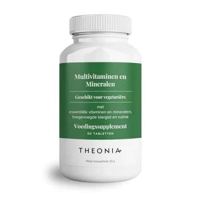 Afbeelding van Theonia Multivitaminen en Mineralen Immuunboost, voorkom vitaminetekorten energieniveaus Mannen vrouwen 60 capsules, niet GGO, vegetarisch