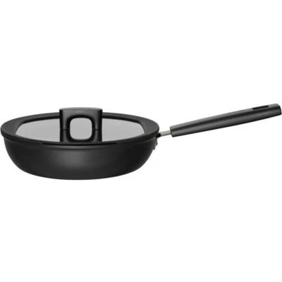 Afbeelding van Fiskars Sauteerpan met deksel, Ø 26 cm, volume: 2,8 l, voor alle kookplaten, aluminium/kunststof, krasbestendig, antiaanbaklaag, Hard Face, 1052231