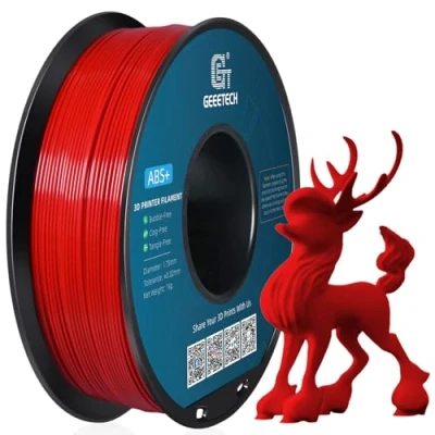 Afbeelding van GEEETECH ABS Filament 1.75 mm, 3D Printer 1KG Spoel, Dimensionale Nauwkeurigheid +/ 0.03mm, Rood