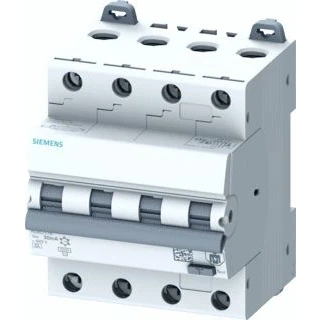 Afbeelding van Siemens 5SU13467FP16 Aardlekschakelaar/zekeringautomaat Afmeting zekering = 3 4 polig 16 A 0.03