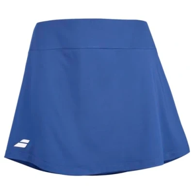 Afbeelding van Babolat, Tennisrok model Play, elastische taille, ademend materiaal, geïntegreerde shorty, ideaal voor training en wedstrijd, Donkerblauw, 12 14 jaar