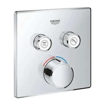 Afbeelding van Grohe Grohtherm Smartcontrol afdekset douchemengkraan met omstel Chroom