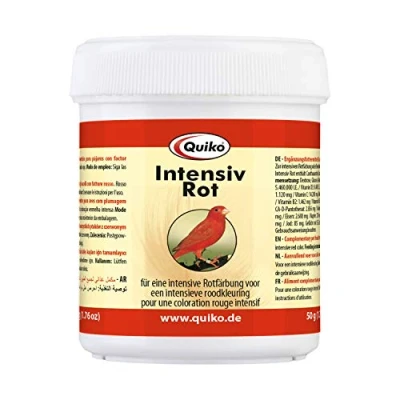 Afbeelding van Quiko Intensive Red 50g Aanvullend voer voor siervogels met roodfactor