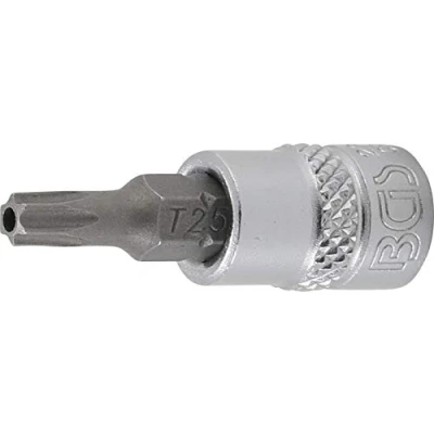 Afbeelding van BGS Dopsleutelbit 1/4&quot; Torx met boring T25
