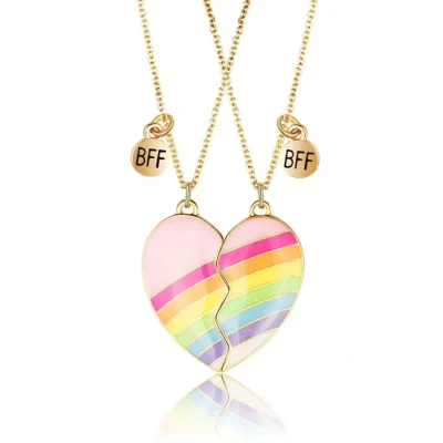 Afbeelding van Akyol ketting best friends voor 2 vriendschapsketting bff vriendin beste vriendinnen friend vriendschap cadeau