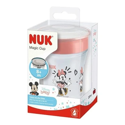 Afbeelding van NUK Drinkbeker Magic Beker Minnie Mouse met 360 drinkrand vanaf 8 maanden, 230 ml rood