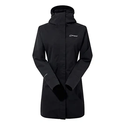 Afbeelding van Berghaus Omeara lange lengte waterdichte shell jas, duurzaam, ademend regenjas