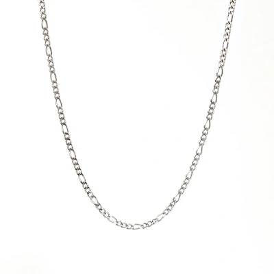 Afbeelding van Marenca zilveren figaro schakel heren ketting (60cm)