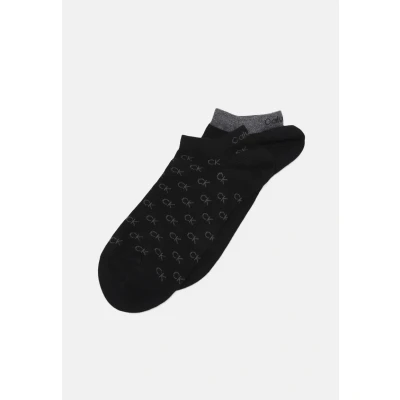 Afbeelding van Calvin Klein Underwear Sneaker ALL OVER LOGO 2 PACK Enkelsokken, Maat: 39 42, Black